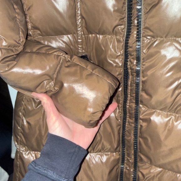 Moncler JASMINUM size 2 in Moncler Women's Brown Puffer Coat - Picture 5 of 9